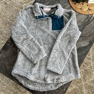 soft 1/4 button sweater